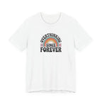 Overthinking Since Forever Retro Rainbow T-shirt